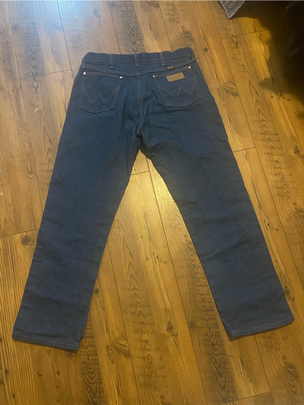 Wrangler Men's Straight Leg Dark Blue Jeans